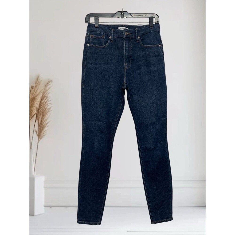 Good American Good Legs Women's Sz 8/29 High Rise Blue Stretch Denim Jeans